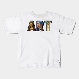 Monalisa, Girl with Pearl Earring, Venus ART Kids T-Shirt